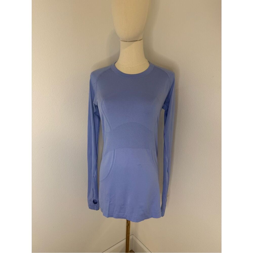 lululemon athletica Swiftly tech Long Sleeve Hip Length in Periwinkle - Size 8